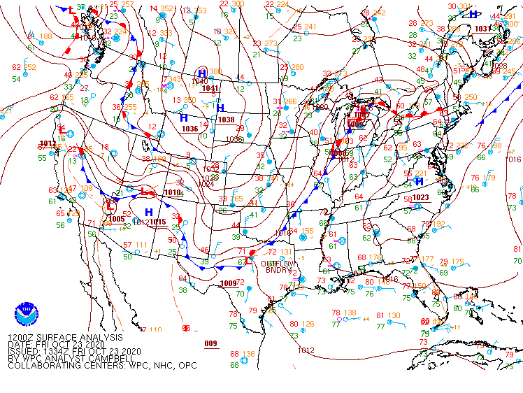 12Z Surface Map