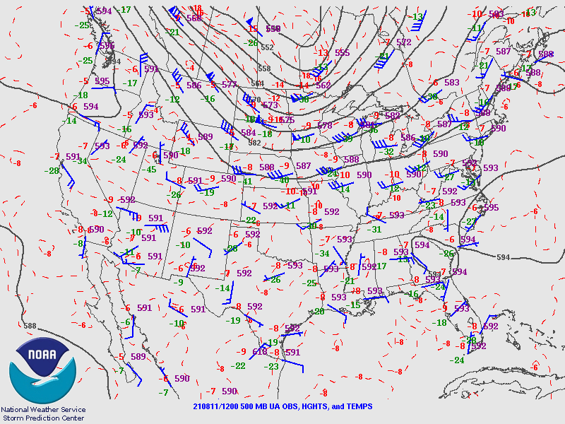 500mb Map