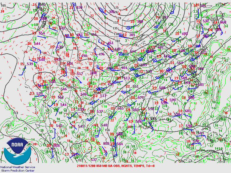 850mb Map