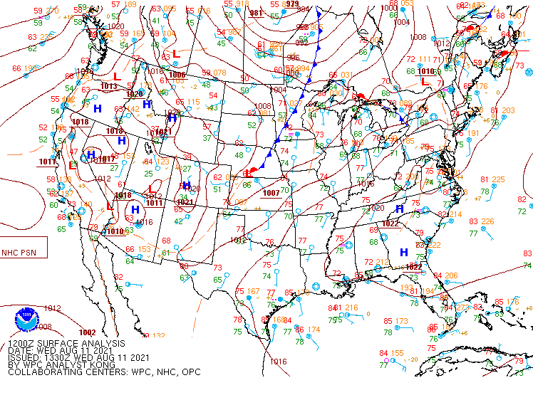 12Z Surface Map