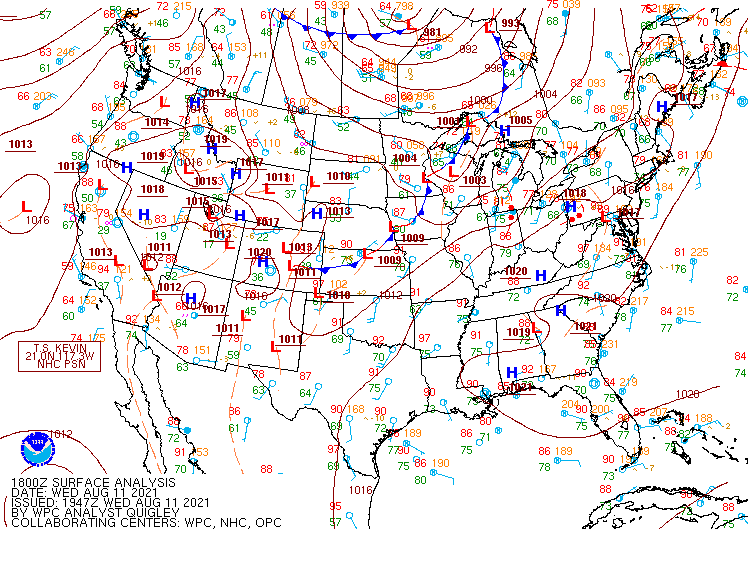 18z Surface Map