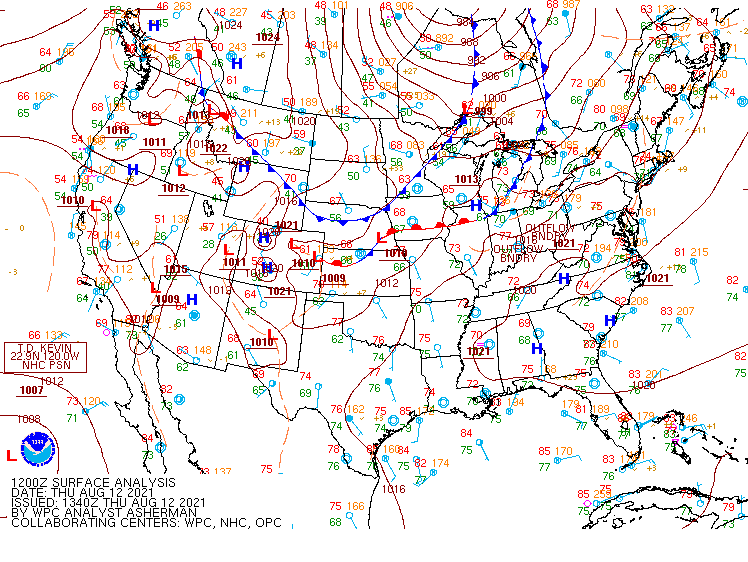 12Z Surface Map