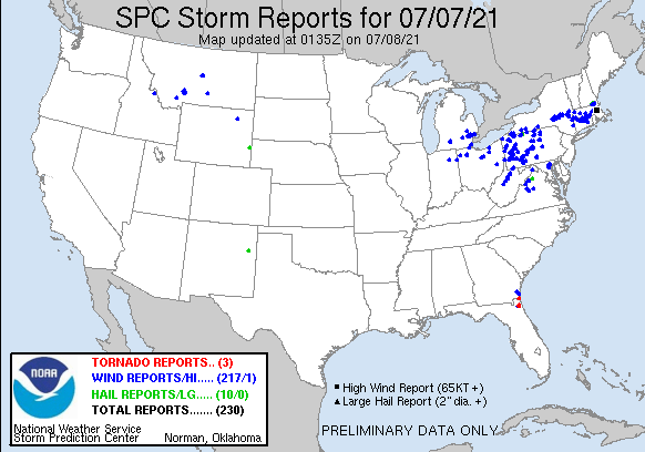 National Storm Reports