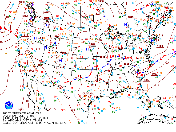 18z Surface Map