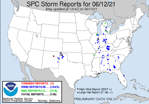 National Storm Reports