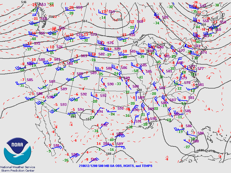 500mb Map