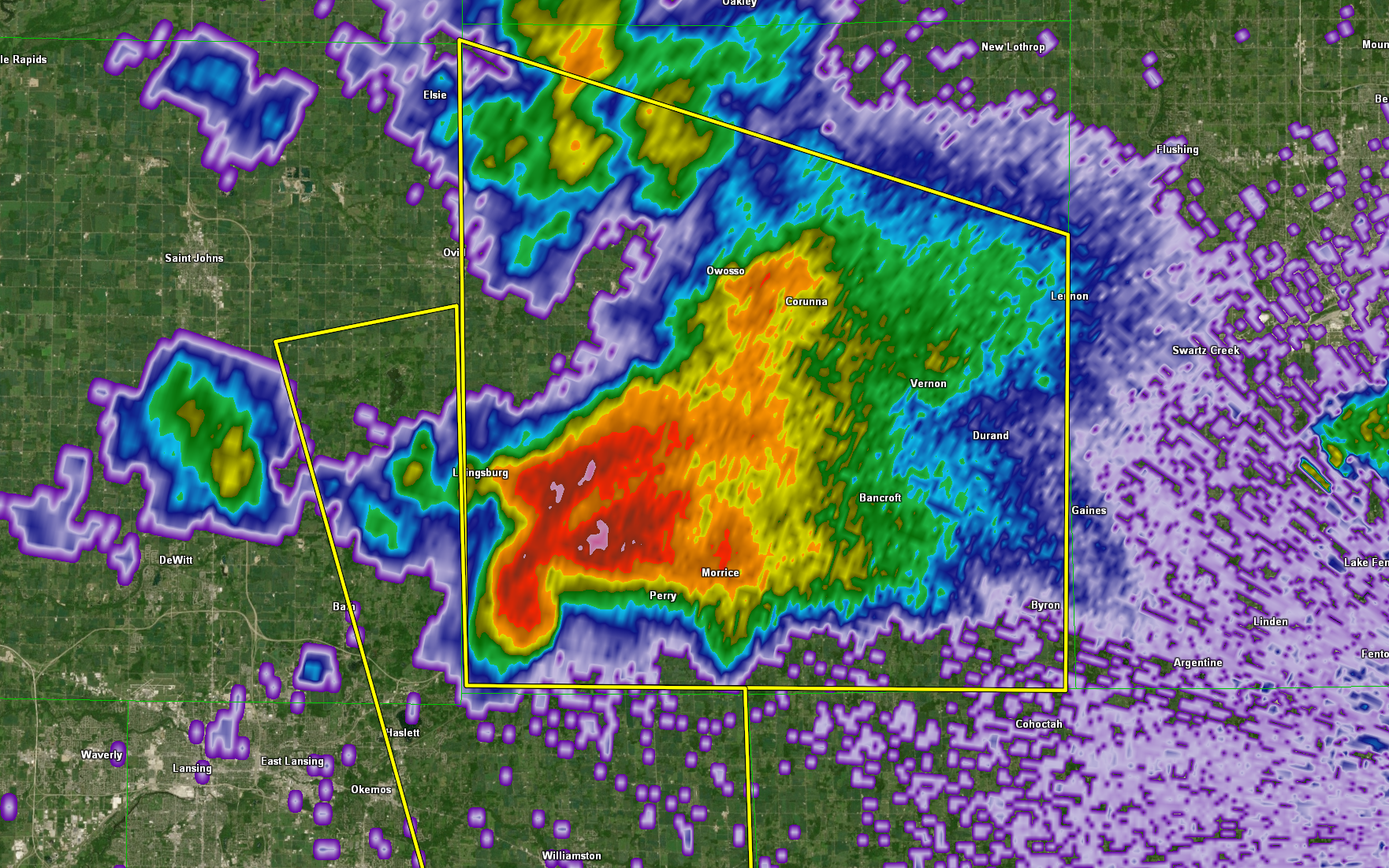 Screenshot of June 12 Supercell