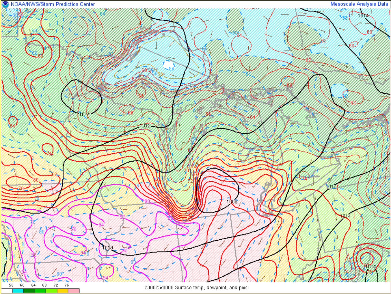 00z temp/dew pts