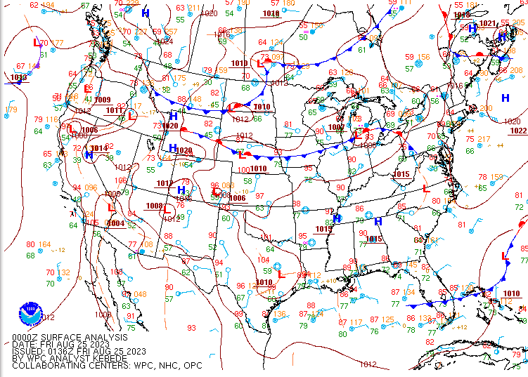 00Z Surface Map