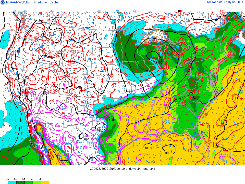 Surface Dew Points