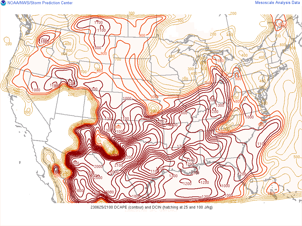 Downdraft CAPE