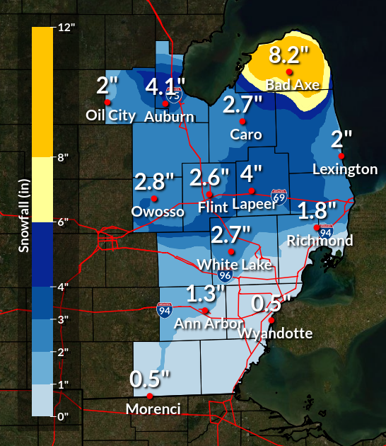 Snowfall Total Map