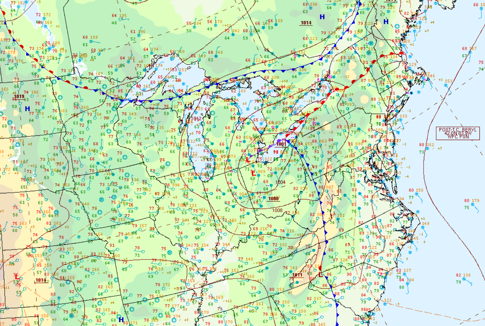 Archived Surface Analysis