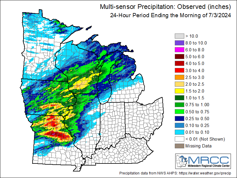 MRCC Rain Map