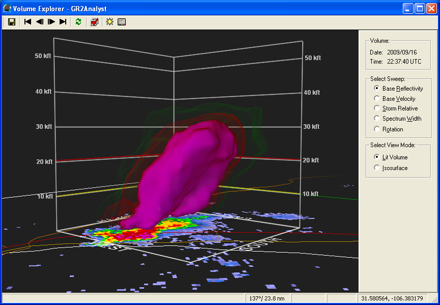 3D image of storm