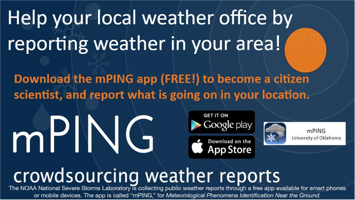 Snow/Rain Reports via MPING