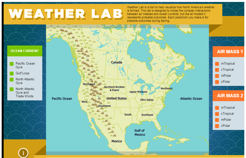 Weather Lab Website Screenshot