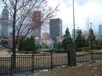 [ Equitable Building took nearly a direct hit from the tornado. ]