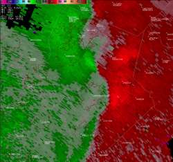 [ KFFC Velocity from Gwinnett Tornado. ]