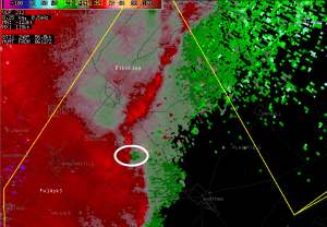 [ Velocity from Dodge County Tornado. ]