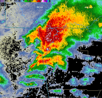 [ Reflectivity image of Dade county tornado ]