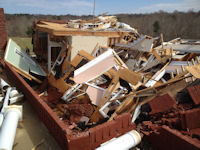 [ Home Destroyed in Harelson Co. ]