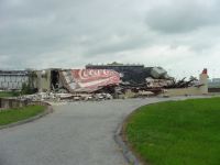 [ infield building destroyed ]