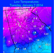 [Observed Wind Chills January 7, 2014]