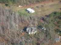 [ aerial view of tree on home ]