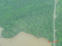 [ damage on east shore of Chandler's Lake ]