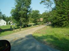 [ cleanup of trees downed along a road (Fannin County) ]