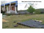 [ Porch ripped off house near Cedartown. ]