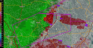 Radar Storm Relative Velocity