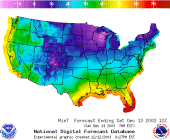 click here for National 7-day NDFD forecast