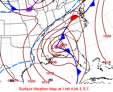 [ location of surface low Dec 11, 2008 ]