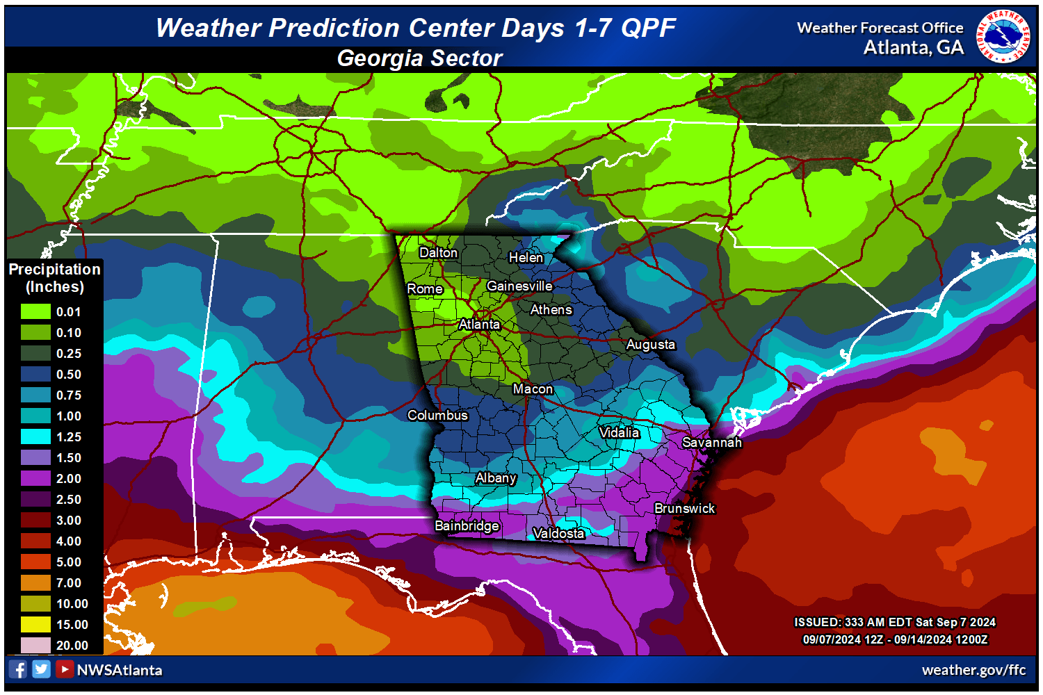 Rainfall Day 1-7 Forecast