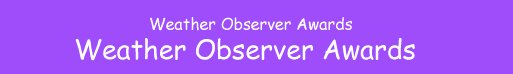 Weather Observer Awards title