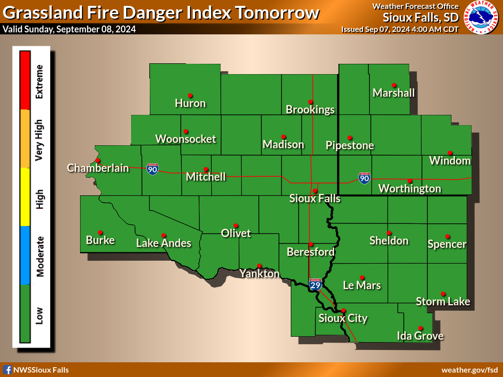 Grassland Fire Danger for Today