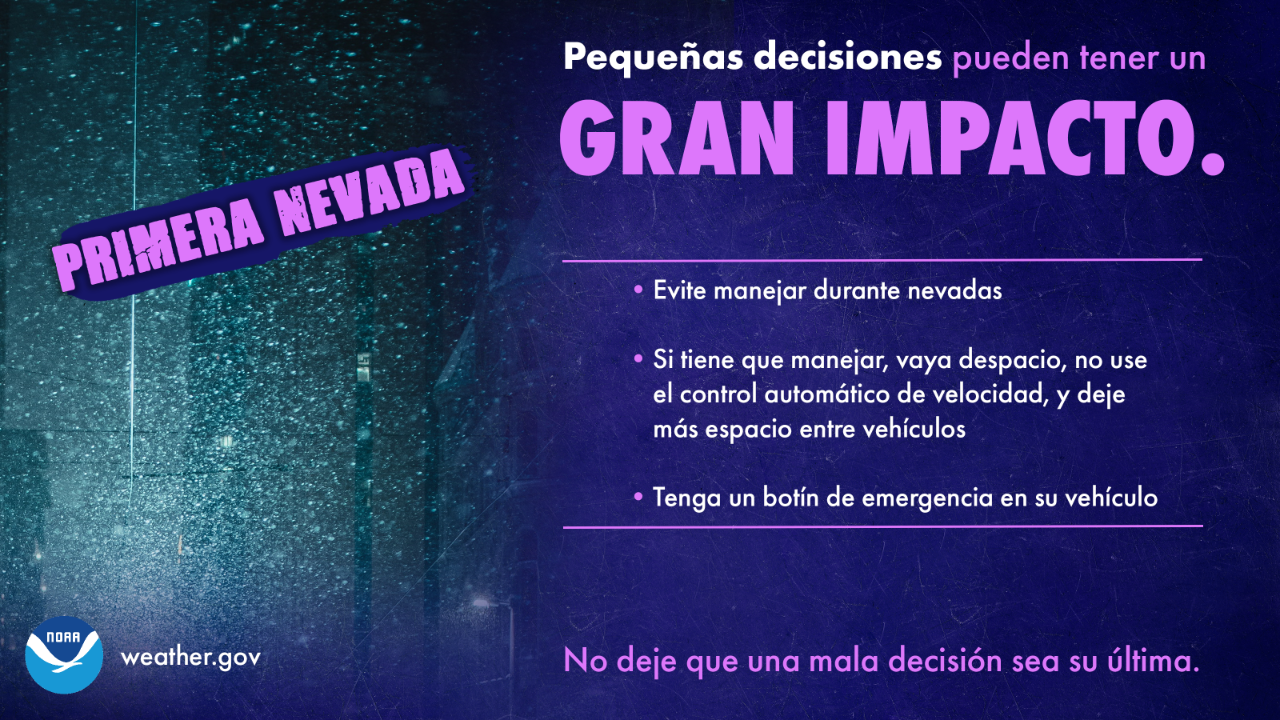 Primera Nevada: PequeÃ±as Decisiones Puedan Tener un Gran Impacto