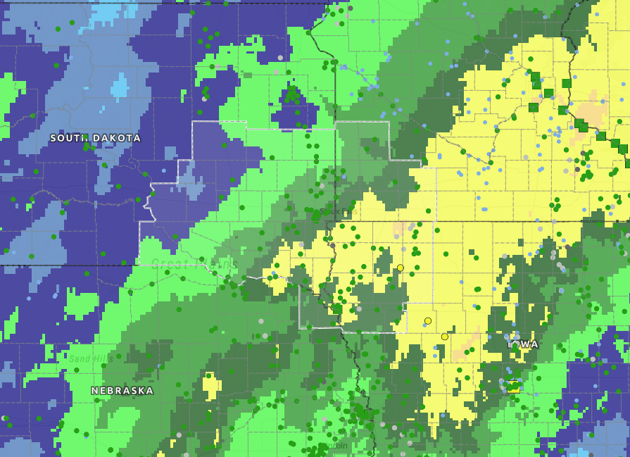 Example precipitation map