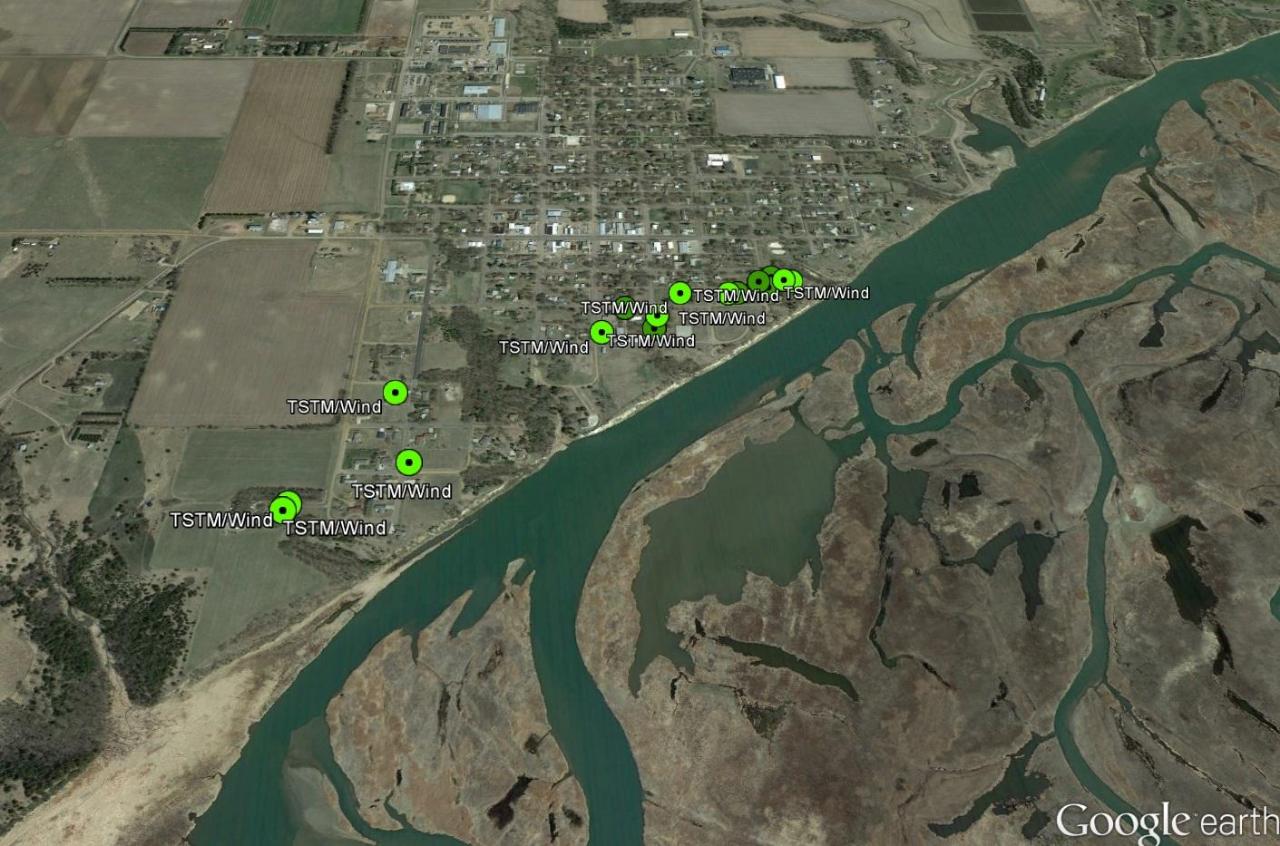 Springfield, SD Damage Map