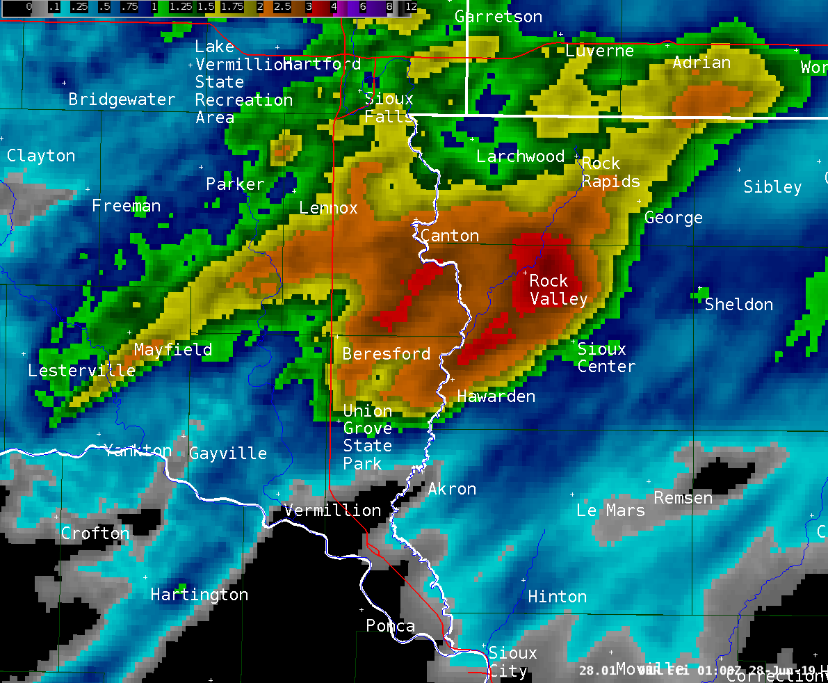 Radar Estimated Rainfall