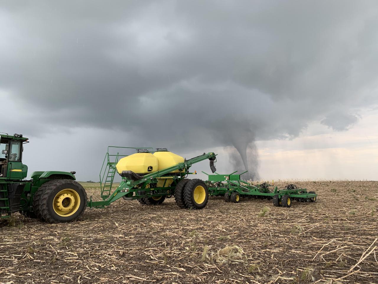 Tornado near Lucas, SD viewed from the west. Photo courtesy of Jon Sperl.