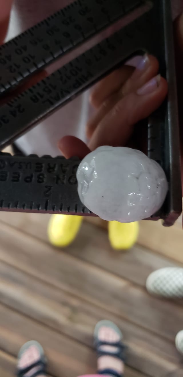 Hail in Chamberlain, SD