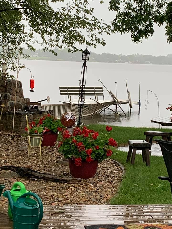 Wind Damage at Lake Okabena in Worthington, MN