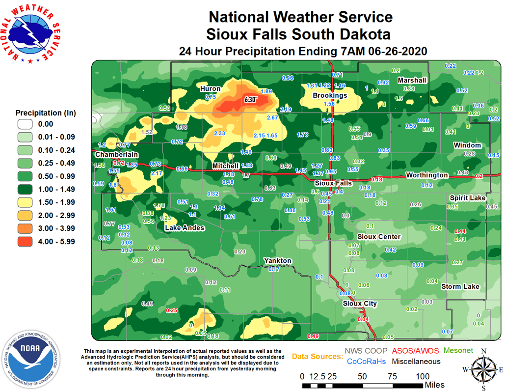 Precipitation Maps with Totals