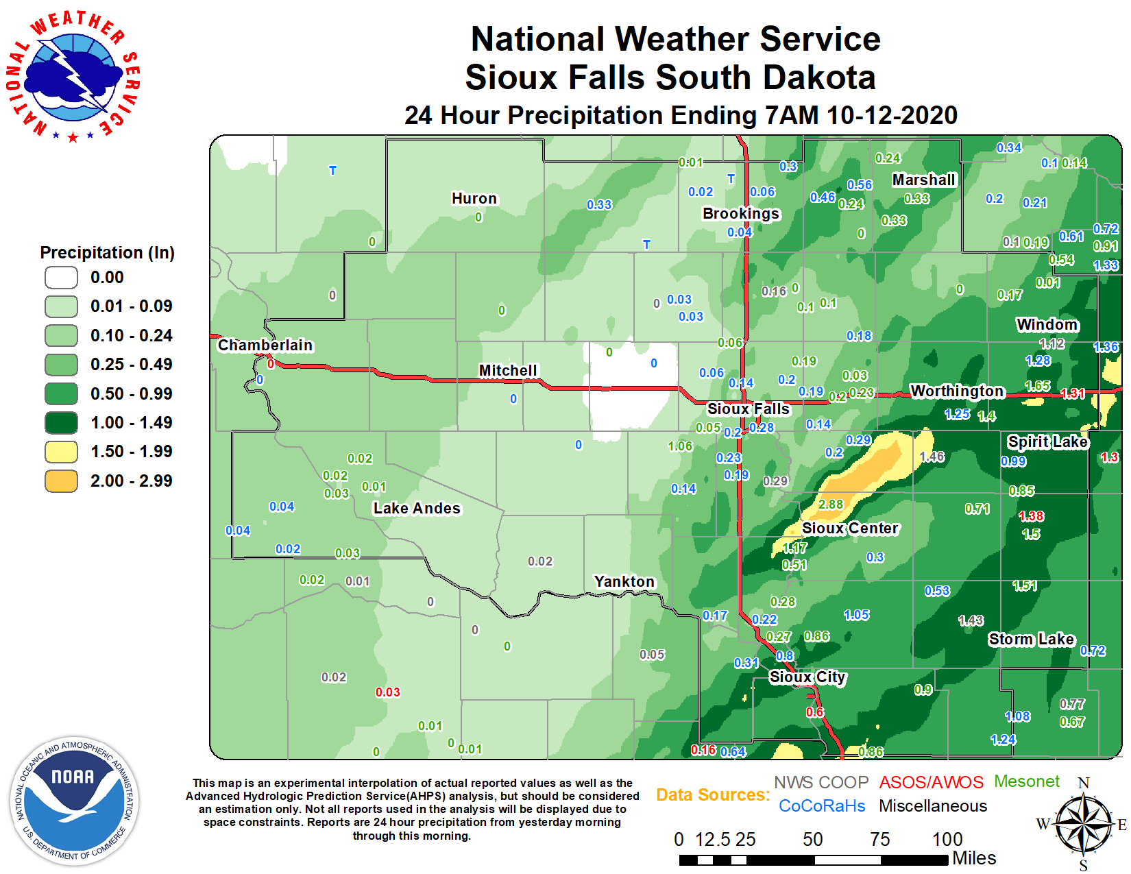 Total Rainfall Reports