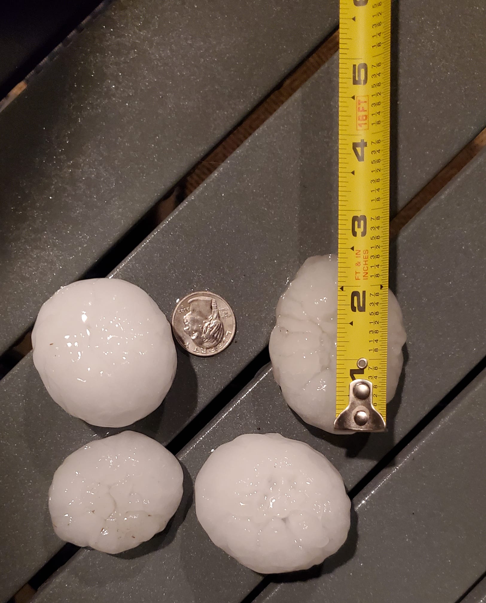 Large Hail in Sioux Falls