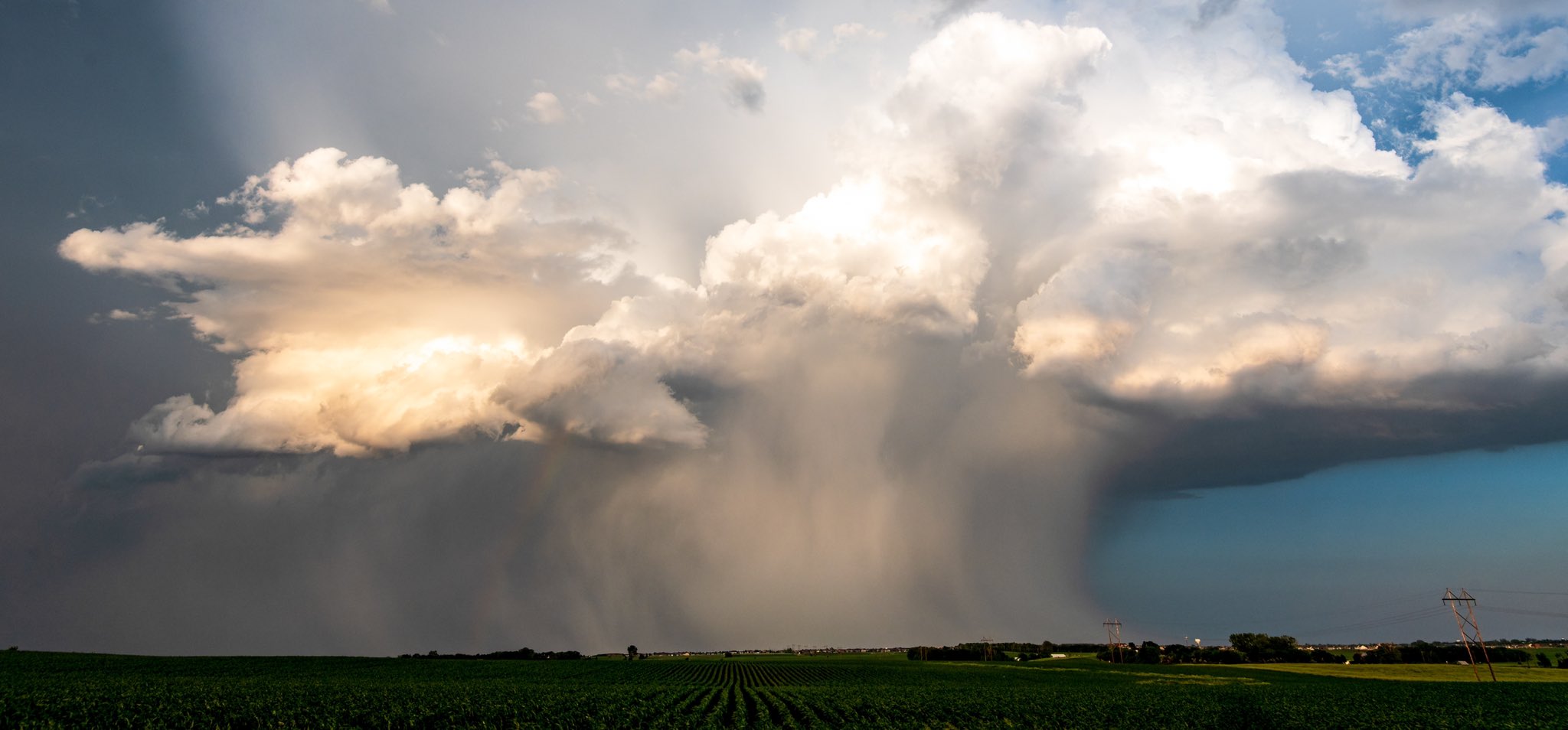 Backside of severe storm after it moved through Sioux Falls.