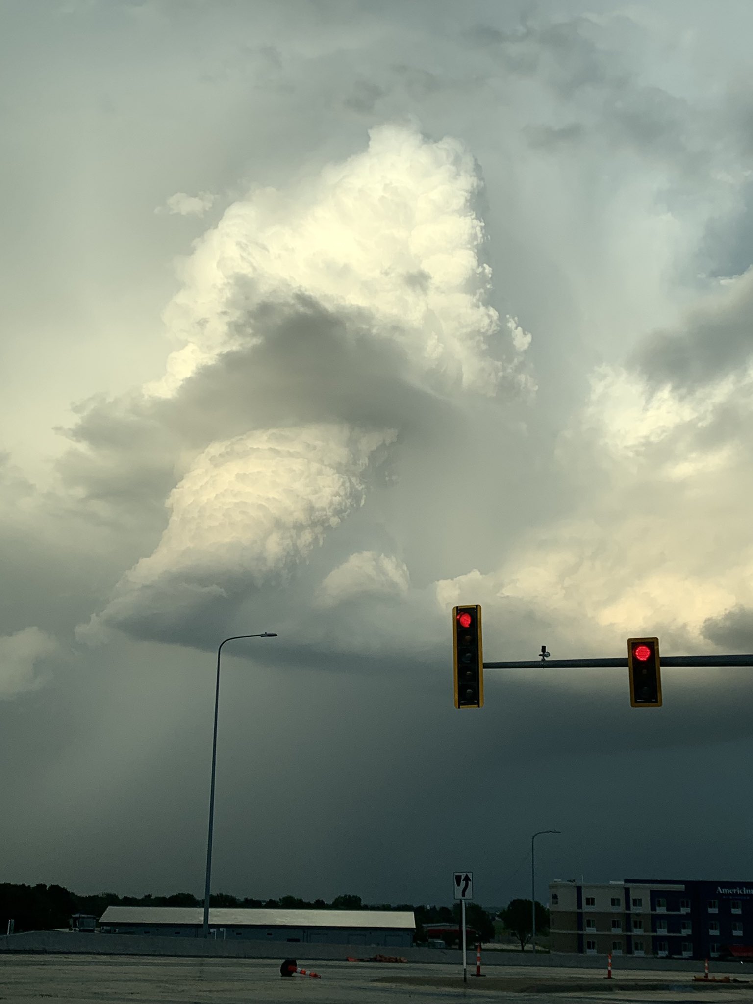 Backside of storm in north Sioux Falls